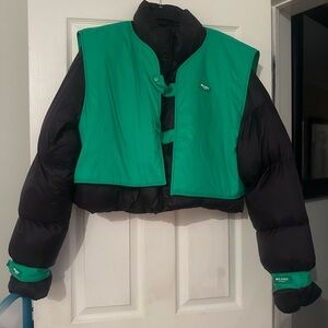 Milano puffer coat with removeable vest